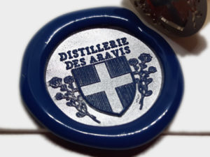 Embossage argenté pour ce sceau de viticuleur